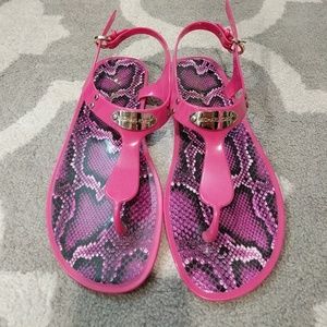 Michael Kors Pink jelly sandals 7